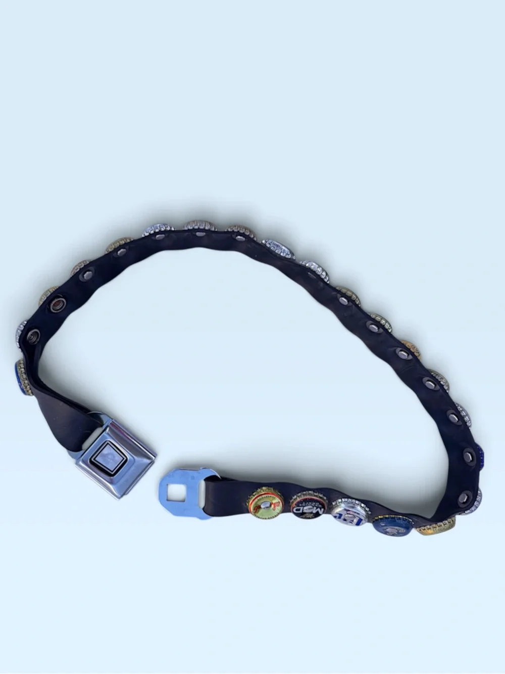 Black Bottle Cap Seat “Belt”